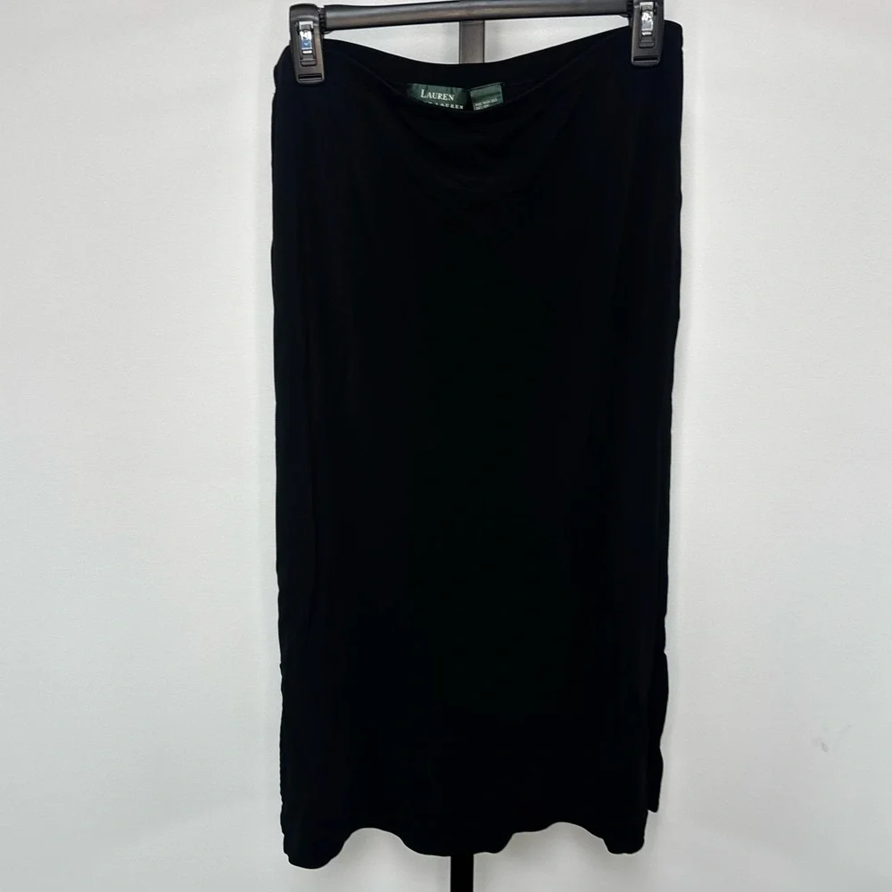 Lauren Ralph Lauren Black Midi Skirt Women’s‎ Size Large